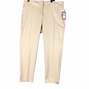 Vince Camuto Women's Size 16 Tan Ankle Pants Split Hem NWT
